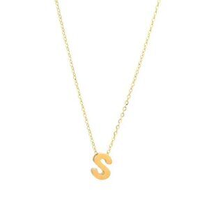 14K GOLD S INITIAL NECKLACE